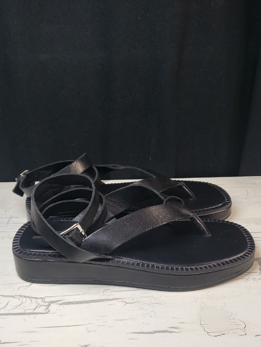 NWOT Zara Gladiator Style Strappy Platform Sandals - Women's 7.5- 8 (38 Euro) - Picture 10 of 16